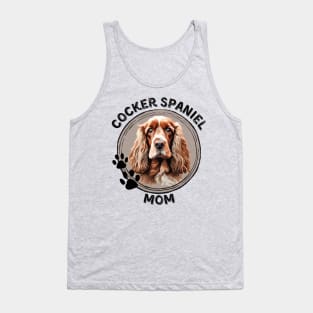 Cocker Spaniel Dog Mom Dog Breed Portrait Tank Top